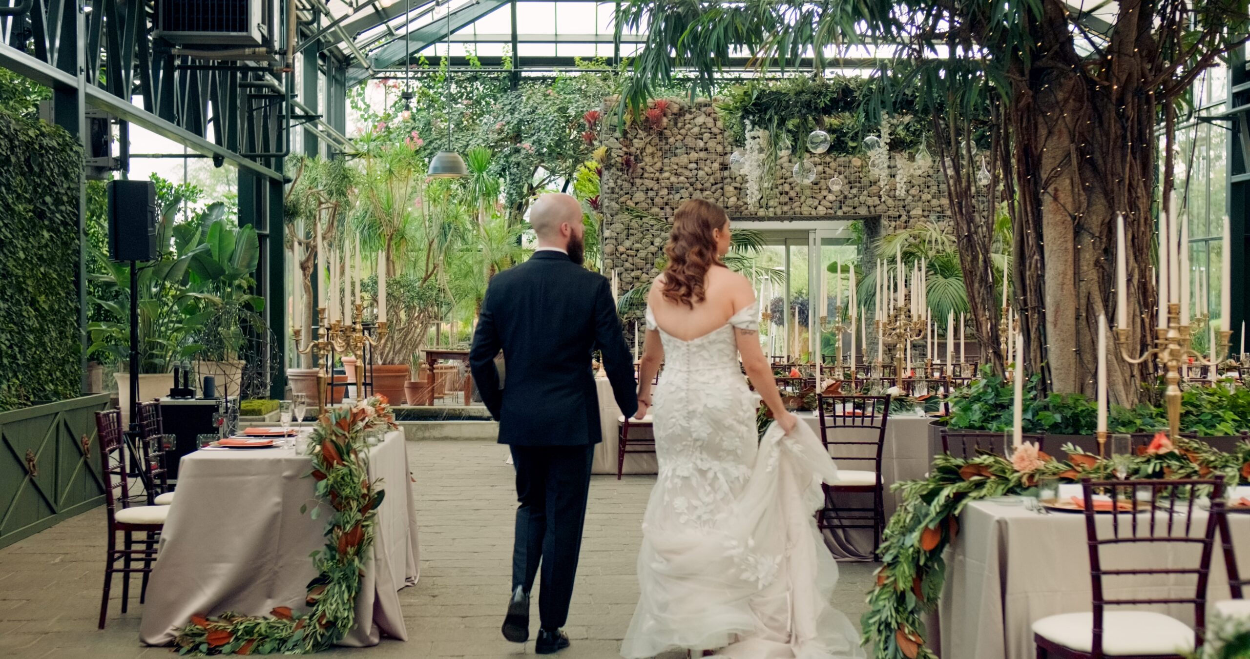 Bride & Groom Wedding At Planeterra Conservatory